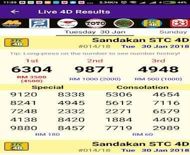 4D Result 2018 screenshot 15