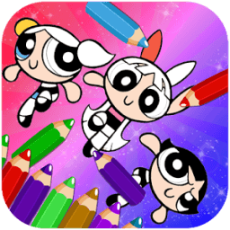 Power Girls Coloring Game आइकन