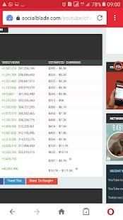 Real time youtube socialblade screenshot 3