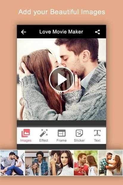 Love Photo Video Maker With Music स्क्रीनशॉट 1