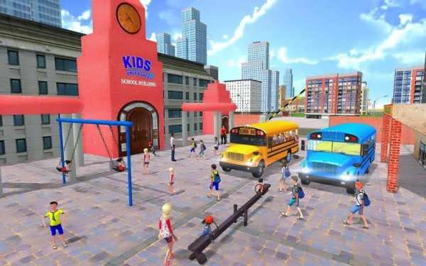 Modern High School Big Bus Driving Simulator screenshot 5