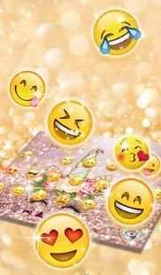 Glittering Diamond Unicorn Keyboard Theme screenshot 2