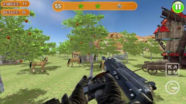 Apple Chop - Finger Gun Shooting screenshot 1