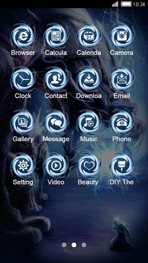 Black Cool Launcher: Fire Monster Dragon Wallpaper screenshot 2