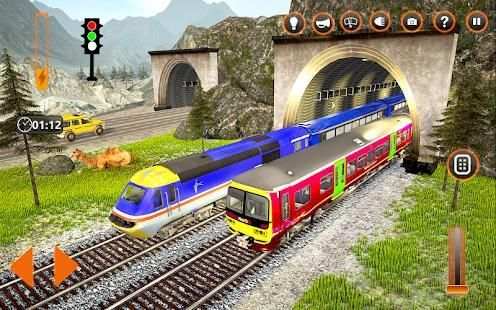 Train Simulator Driving Uphill Train Game screenshot 8