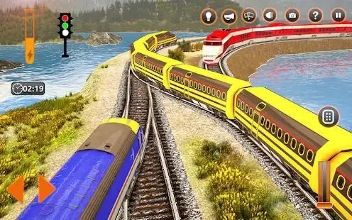 Train Simulator Driving Uphill Train Game screenshot 7