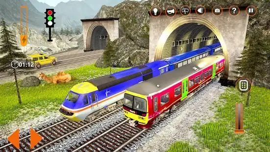 Train Simulator Driving Uphill Train Game screenshot 4