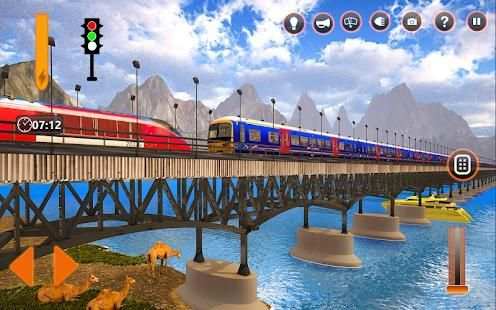 Train Simulator Driving Uphill Train Game screenshot 6