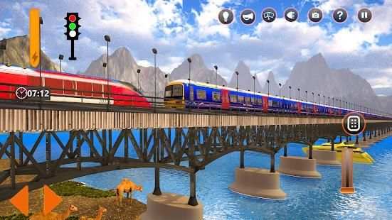 Train Simulator Driving Uphill Train Game screenshot 2