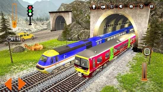 Train Simulator Driving Uphill Train Game screenshot 4