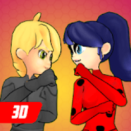 Fighting Ladybug And Cat Noir icon