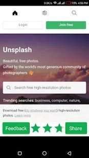 Unsplash screenshot 1