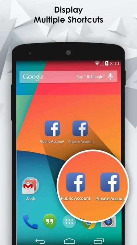 Dual Space : Multiple Accounts स्क्रीनशॉट 1