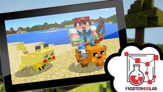 MCPE Pikachu-Raichu MOD screenshot 1