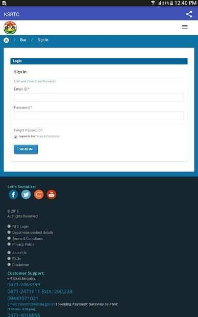 KSRTC - Kerala SRTC Bus Ticket Booking screenshot 5