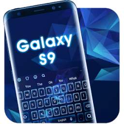 Blue Keyboard for Galaxy S9
