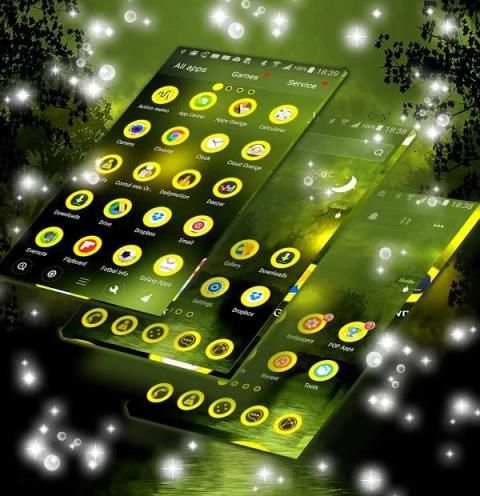 Green Forest Launcher Theme स्क्रीनशॉट 3