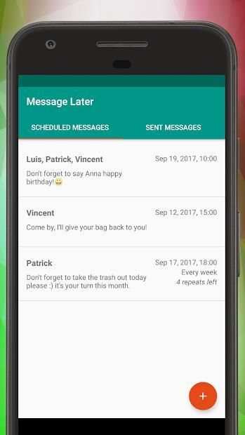 SMS Message Scheduler - Advanced screenshot 7