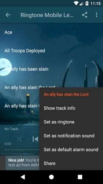 Ringtone Mobile Legends screenshot 1