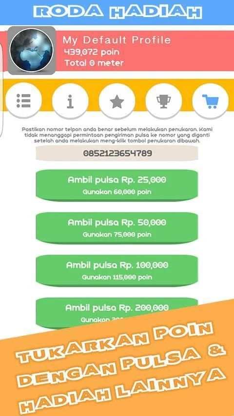 Roda Hadiah - Pulsa Gratis screenshot 3