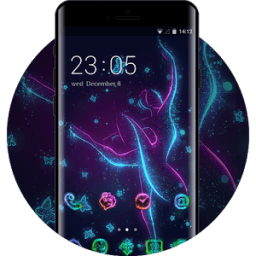 ikon Fantasy theme abstract neon art sci-fi wallpaper