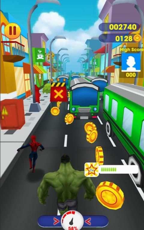 Subway SpiderVerse Rush: avenger spiderman 3D Game स्क्रीनशॉट 1