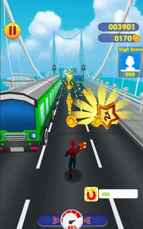 Subway SpiderVerse Rush: avenger spiderman 3D Game स्क्रीनशॉट 3