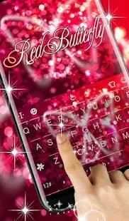 Red Butterfly Keyboard Theme screenshot 4