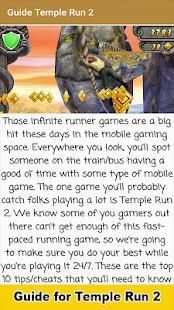 Guide for Temple Run 2 screenshot 1
