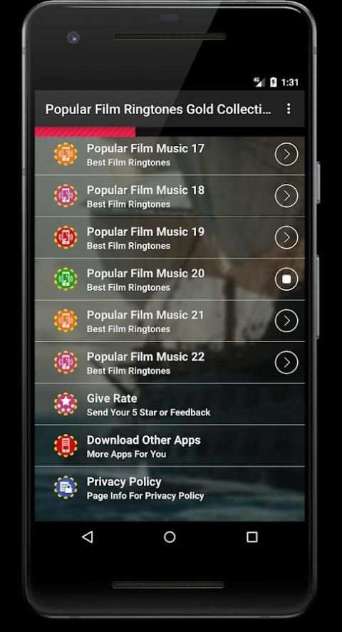 Popular Film Ringtones Best Gold Collection स्क्रीनशॉट 2