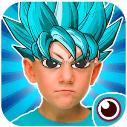 super saiyan hero photo editor : camera sticker