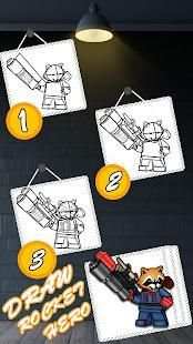 Draw a Lego Hero Characters screenshot 1