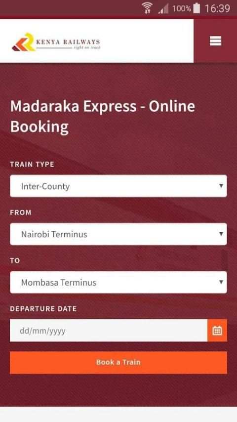 Madaraka Express - Online Booking screenshot 2