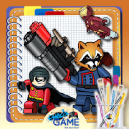 Draw a Lego Hero Characters आइकन