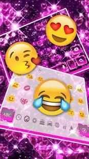 Pink Diamond hearts Keyboard screenshot 2