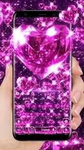 Pink Diamond hearts Keyboard screenshot 4