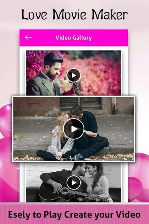 Valentine Photo Video Maker : Love Movie Maker screenshot 2