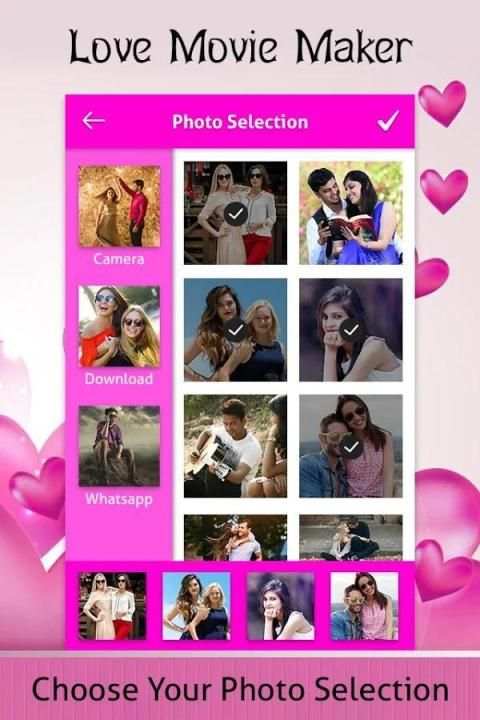 Valentine Photo Video Maker : Love Movie Maker screenshot 4