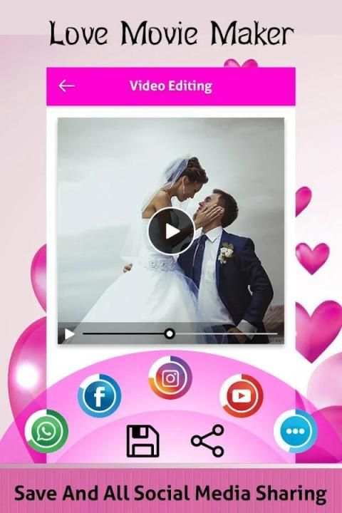 Valentine Photo Video Maker : Love Movie Maker screenshot 1