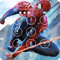ikon spider superhero man lock wallpaper