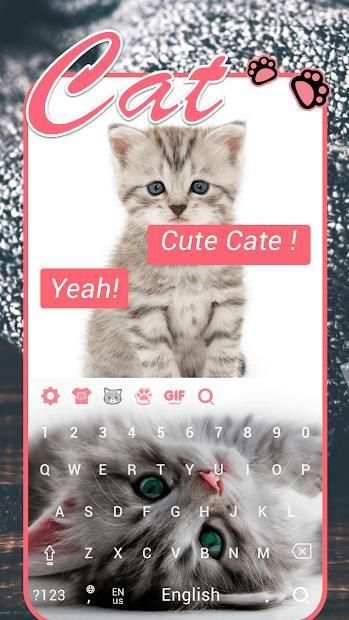 Cat Keyboard Theme स्क्रीनशॉट 3