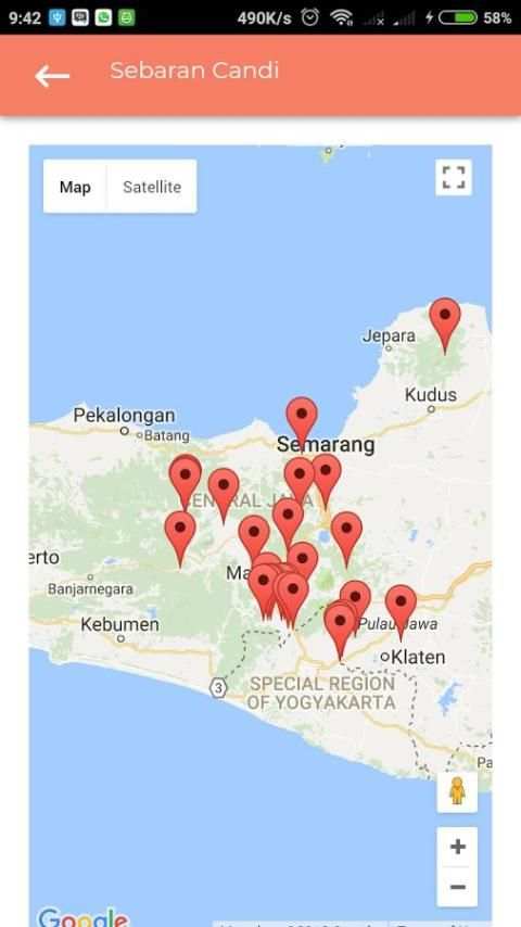 Lokasi Candi Jawa Tengah screenshot 1