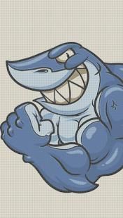 Angry Shark Color By Number Hungry Fish Pixel Art स्क्रीनशॉट 3