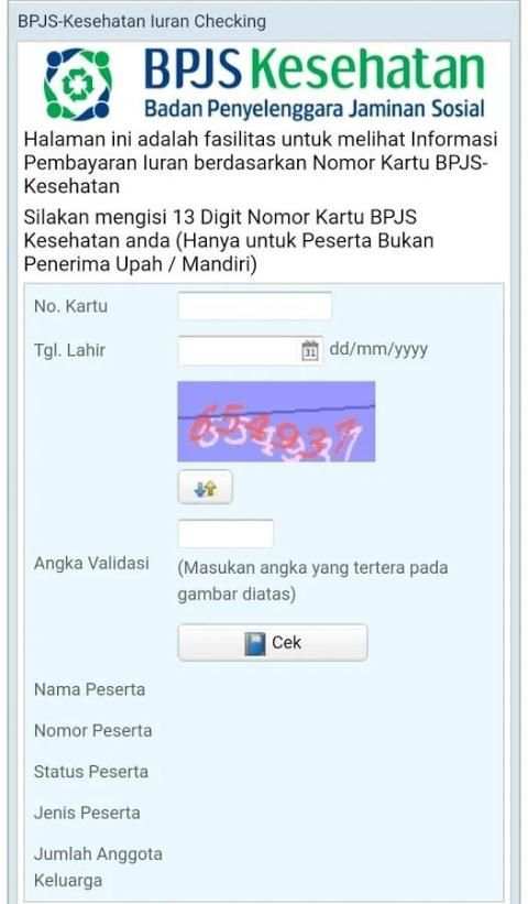 BPJS KU : Cek Iuran BPJS screenshot 3