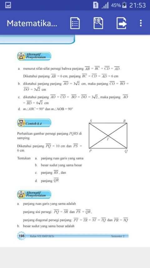 SMP 7 Matematika Semester 2 screenshot 5