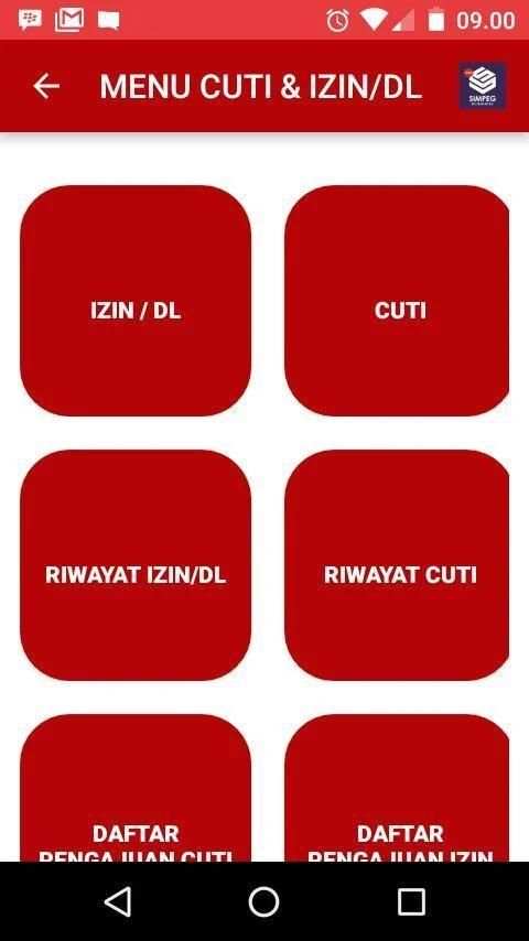 SIMPEG KEMENKUMHAM screenshot 2