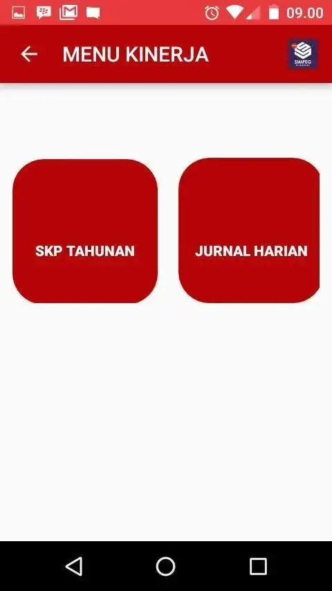 SIMPEG KEMENKUMHAM screenshot 1