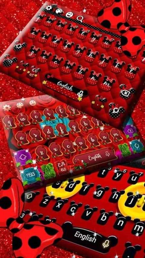 Mini Mouse Classic Keyboard Theme screenshot 1