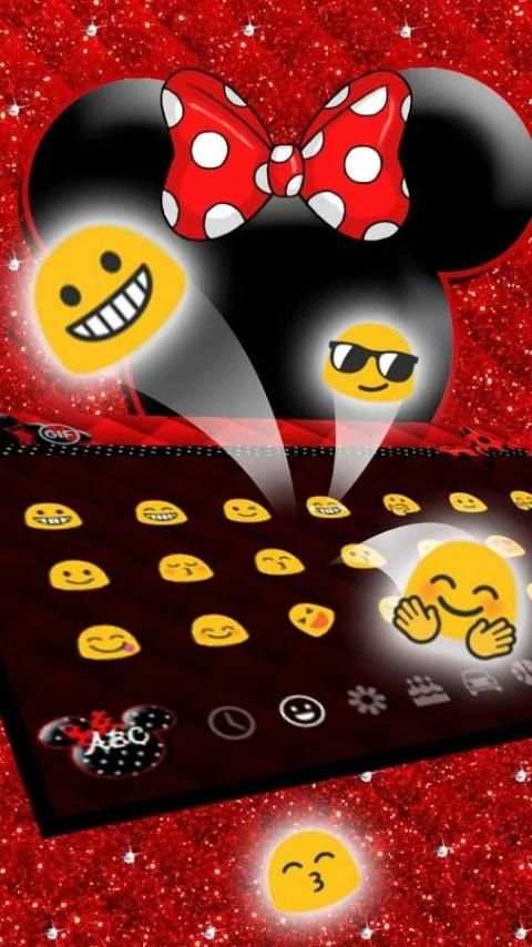 Mini Mouse Classic Keyboard Theme screenshot 2