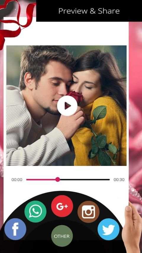 Valentine Slideshow Maker स्क्रीनशॉट 6